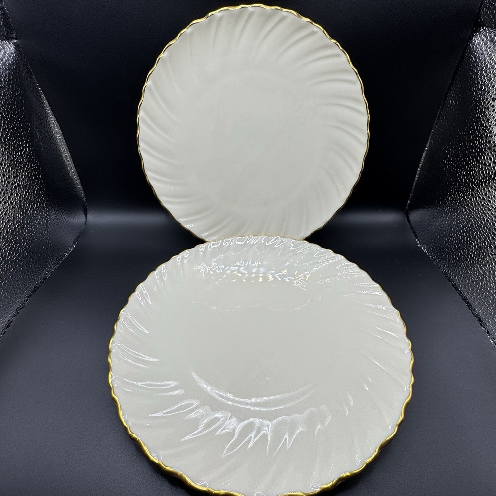 Vintage 1960's Lenox Fine China "special" Set/2 Dinner Plates USA